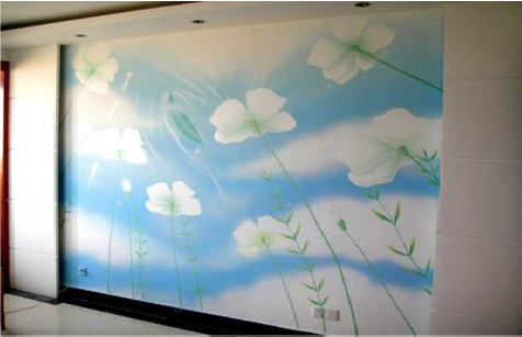 曲靖画墙绘怎么画好白云的蓬松感？