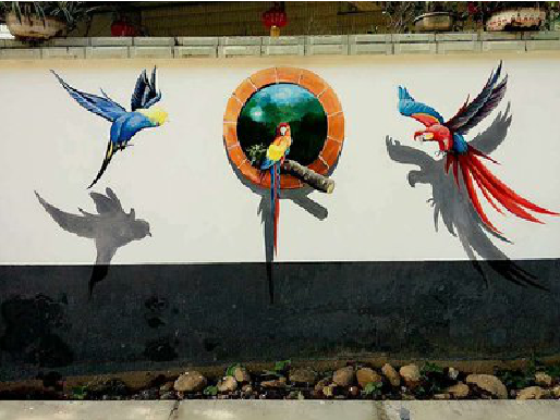 曲靖视觉错位-3D墙绘设计