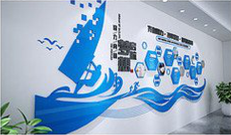 曲靖海浪主题文化墙如何设计？
