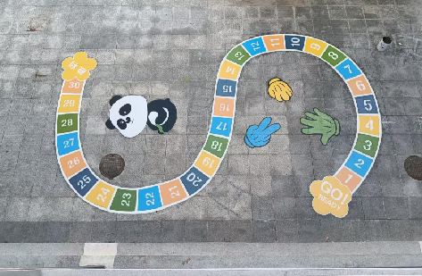 曲靖地面游戏彩绘