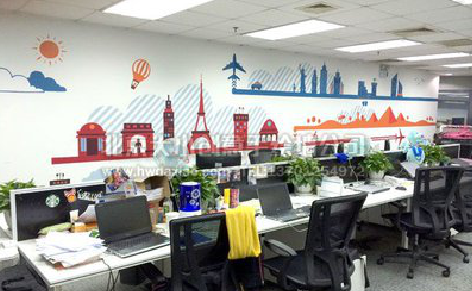 曲靖教你设计办公室墙绘的方法。